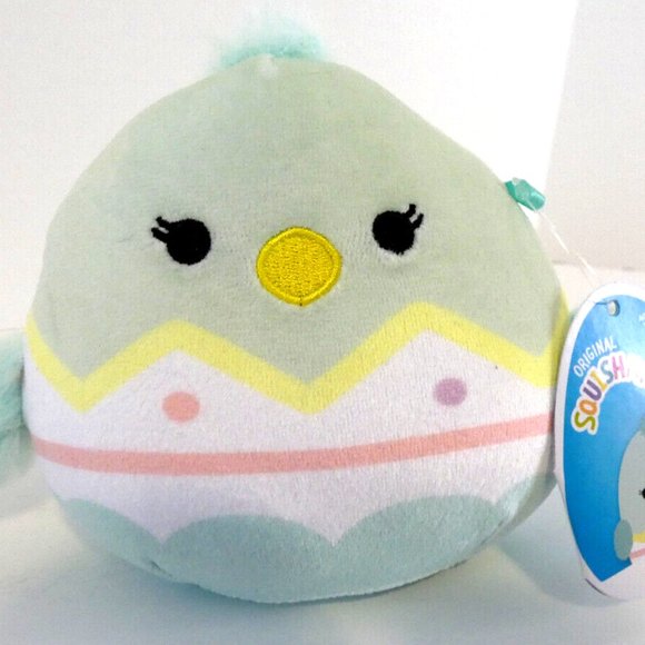 Baby Chick Squishmallow Justine Retired Green 2021 by Kelly Toys Limited Edition - Picture 1 of 4